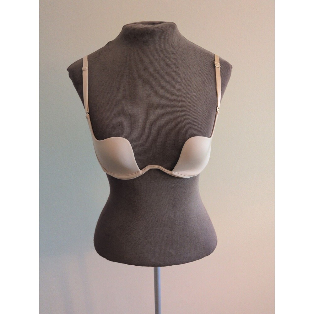 Victoria's Secret 34A Bra Deep Plunge Converable Push Up Clear Straps Included